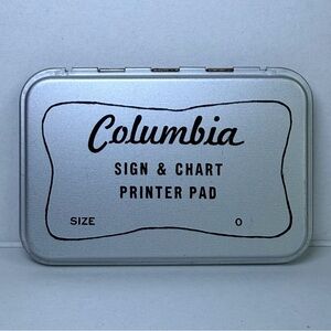 Vintage Columbia Sign & Chart Printer Pad